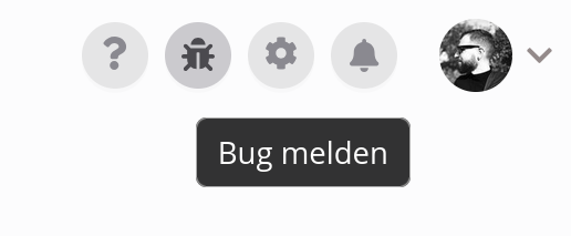 bug melden button